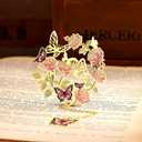 2pcs Bookmark Butterfly Flower Theme Pretty Book Marks Set with Bookmarks for Women, Cute Book Markers for Writers, Kids, Teens, Men Readers, Reading Accessories Gifts for Book Lovers (Pink)