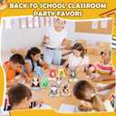 60 Pcs 30set Back to School Gifts for Students Mini Stuffed Animals Toys with Cards First Day of School Stuffed Keychains for Students Classroom Exchange Gifts