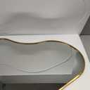 Irregular Wall Mirror, 20"x36" Gold Abstract Asymmetrical Mirrors for Wall, Decorative Cloud Wavy Mirror for Bathroom, Bedroom, Cloakroom, Entryway, Shatter-Proof Aluminum Alloy Frame