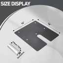 2 Pcs Pipe and Drape Base Plate 14'' x16'', 2 Inch Upright