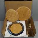 Stackable Space-Saving Set of 5 Nesting Glass Bowls with Bamboo Lids for Foodprep, Storage, Baking, Mixing & Cooking, Microwave & Oven Safe BPA Free Heat Resistant Inert Borosilicate Glass