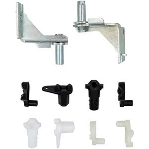 5303918455 Refrigerator Adjustable Door Hinges Kit Fit for Frigidaire Electrolux Refrigerators, for Left and Right Doors