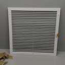 HVAC Premium 20" X 20" Aluminum Return Grille - Easy Air Flow - Linear Bar Grilles [Outer Dimensions: 21.875"w X 21.875"h]
