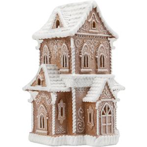 Braxio Gingerbread House Christmas Tabletop Decorations - Village Gingerbread Decor Traditional Cottage Church Christmas Collectible Figurines High 10.25x7.5x13.5 Inch Braxio Gingerbread House Christmas Tabletop Decorations - Village Gingerbread Decor Traditional Cottage Church Christmas Collectible Figurines High 10.25x7.5x13.5 Inch