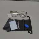 Gaoye Cute Retro Blue-Light Glasses - Mixed Material Frames, Metal Arms, Plastic Nosepads - UV400 Computer Lenses (1-leopard/Transparent Lens)