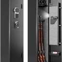 2-3 Gun Safe, Gun safes for Home Rifle and Pistols, Gun Safe for Guns with Quick Access, Gun Safes for Rifles and Shotguns with Removable Gun Racks and Pockets