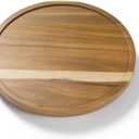 LAMU 11'' Acacia Wood Lazy Susan Organizer for Table Top, Lazy Susan Turntable for Cabinet, Kitchen, Countertop, Pantry Organization