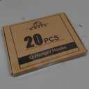 ADIIL 20 PCS Q Hanger Hooks with Safety Buckle, Windproof Screw Hooks for Hanging Outdoor String Lights, Plants, Christmas Patio Lights, 2.2 Inches, Black