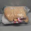 4 Pcs Pink Gingerbread Christmas Throw Pillows Pink Candy House Pillow Pastel Gingerbread Throw Pillows Christmas Decorative Furry Faux Fur Pillow for Couch Sofa Xmas Party Decor Room Gift