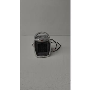 GiveBest Portable Electric Space Heater with Thermostat, 1500W/750W Safe and Quiet Ceramic Heater Fan, Heat Up 200 Square Feet for Office Room Desk Indoor Use, Silver (Silver)