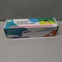 54IN X 320FT Plastic Table Cover Roll with Cutter Box, Cut to Size Plastic Table Cloths for Parties, Birthday, Disposable Tablecloth Roll for All Shape Tables (Light Yellow, 54 Inch X 320 Feet)