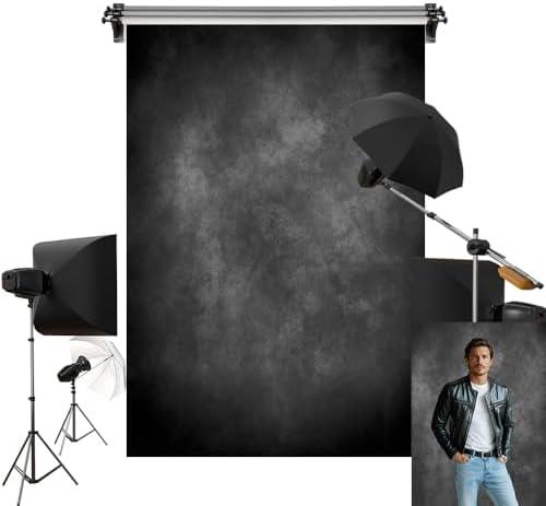 Kate 6.5x10ft/2x3m Black Backdrop Dark Gray Abtract Texture Portrait Photography Backgrounds Photo Studio Props