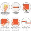 WALPLUS Upgraded Backsplash Tile Peel and Stick for Kitchen Wall Stick On Backsplash Tile for Bathroom Adhesive Glossy Heat Resistant Sticky Backsplash for Kitchen 11.8" x 11.8" Black 12 Sheets