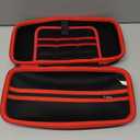 Lebakort Storage Case Compatible with Nintendo Switch 2 (Black + Neon Red Case)