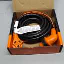 30 Amp RV Extension Cord,15 ft,Heavy Duty Generator Extension Cord with LED Power Indicator,30 AMP Female 90 Twist Lock Adapter with Reverse Polarity Lamp,NEMA TT-30P to L5-30R,120V/125V