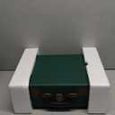 Vinyl Record Player 3Speed Bluetooth Suitcase Portable BeltDriven Record Player with Builtin Speakers RCA Line Out AUX in Headphone Jack Vintage Turntable Dark Green