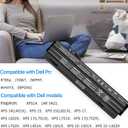 90Wh R795X Laptop Battery Compatible with Dell XPS 17 15 14 L701X L702x L721X L501X L502x L401X 312-1127 312-1123 453-10186 J70W7 WHXY3 JWPHF 0JWPHF 08PGNG 1591 P09E 0R4CN5 8PGNG P11F