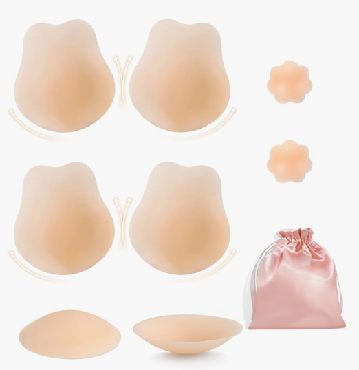 Sticky Bras Push Up Invisible Adhesive Bra, Reusable Silicone Backless Strapless Bra with Nipple Covers
only 3