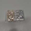 FINGERINSPIRE 280 Sets 7 Sizes Clear Rhinestone Rivets (5~11mm) Platinum & Gold Crystal Rivets Metal Double Cap Rhinestone Stud Rivets Studs for Leather Clothes Arts Crafts Decor