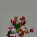 DIYDEC 32Pcs Christmas Miniature Figurines, Mini Resin Figurines to Hide Small Resin Santa Claus Snowman Xmas Trees Animals for Xmas Goodie Bag Fillers Winter New Year Holiday Party Favors Decorations
