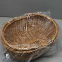 Wicker Picnic Baskets with Handles.Kingwillow. (Natural)