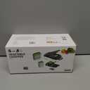 8-in-1 Vegetable Chopper with Container - Veggie Onion Salad Chopper, Mandoline Slicer, French Fry Cutter, Kitchen Gadgets with Cleaning Tools (Gray)