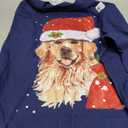 Golden Retriever T Shirt Dog Christmas Light Holiday Party Long Sleeve T-Shirt M