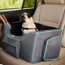 Pet Car Seat, Grey and Blue, Small to Medium Dogs