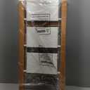 3 Step Lightweight Aluminum Folding Ladder, Portable Step Stool with Wide Anti-Slip Pedals, 330 lbs Capacity for Home,Cleaning TasksWhite&Woodgrain