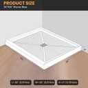 Shower Base 36"36"4", Single Threshold Shower Tray with Center Drain, Square SMC Shower Pan, White Slip Resistant Textured Surface Shower Base For Bathroom