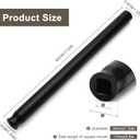 3 Ton Trailer Jack Handle Replacement, Heavy Duty Steel Hydraulic Floor Jack Handle Lever,Square Connector for Automotive Car Trailer Jack Repair Tool