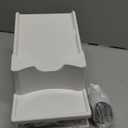 Skywin Laundry Detergent Holder Stand Organizer and Drip Tray for Room Organization, Non-Slip Soap Holder for Liquid Detergent (White, Pack of 2)