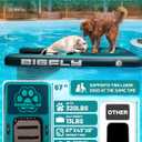 BIGFLY Inflatable Water Ramp for Dogs Pup Plank Dog Float, Large Dog Pool Float Up to 320 Pounds, Puncture-Resistant Surface