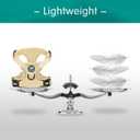 PoyPet Reflective Soft Breathable Mesh Dog Harness Choke-Free Double Padded Vest with Adjustable Neck and Chest(Khaki,M)