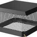 11" x 11" Chimney Cap, Galvanized Steel Chimney Cover with Screen, Heavy-Duty Rust Proof Adjustable Flue Cover for Fireplace/Vent Pipes, Weatherproof Rain & Animal Guard, Bottom Installation