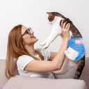 MICOOYO Disposable Cat Diapers, Cat Diapers for Female Cats with Ultra Stretchy, Puppy Diaper Super Absorbent, Fit for Cats in Heat or Incontinence, 51 Count Medium Size
