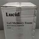 LUCID 4 Inch Gel Memory Foam Mattress Topper-Ventilated Design-Ultra Plush-Twin XL