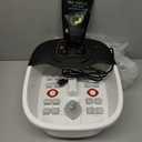 Foot Spa Bath Massager with Heat, Epsom Salt,Bubbles, Vibration and Red Light, Tub for Stress Relief,Foot Soaker, Christmas Gifts Birthday Gifts for Mom Dad Women Men Her Him (Black/White)