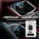 Wireless CarPlay Adapter, 2026 Upgraded Wired to Wireless for Apple CarPlay & Android Auto, Mini USB Design Car Play Adapter with Type-C Extension, Plug and Play, Stable Connection & No Latency