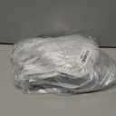 50 Pcs Clear Cupcake Box Individual, 3.5 Inch Plastic Single Cupcake Container, Cupcake Storage Holder Carrier with Ribbons Inserts, Ornament Candy Gift Box for Party Wedding Baby Shower