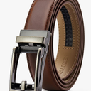 CHAOREN Ratchet Boys Belt, Kids Dress Leather Belt with Click Closure, Adjustable for Casual and Formal Wear