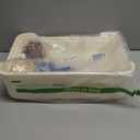 Hamiledyi Extra Large Rabbit Litter Box Pet Corner Toilet Small Animal Potty Trainer Huge Bunny Litter Pan with Plastic Grate Deep Dump Tray for Adult Guinea Pigs Chinchillas Ferrets Galesaurs White