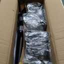 Corner Shower Caddy Tension Pole: Stainless Steel Rustproof 4-Tier Shower Organizer - 47-121 inch Adjustable Bathroom Shelves for Bathtub Shampoo Storage - Tension Rod Floor Standing Bath Rack - Black