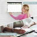 Lbylyhxc 2026 Desk Calendar, 18-Month Calendar Runs from Jan. 2026 to Jun. 2027, Large 17" x 12" Desktop/Wall Monthly Calendar for Home, School or Office (Vintage Flowers Desk Calendar)