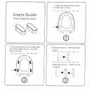 2 x Toilet Seat Bumper (Upgrade 3.0) Bidet Seat Bumpers with Strong Buffer and Adhesive Function for Bidet Attachment - Keep Your Toilet Seat More Secure and Comfortable!(4 Pieces)