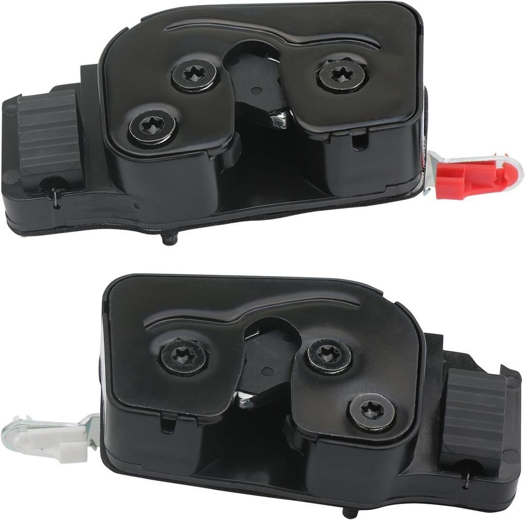 Lower Door Latch for Rear Quad Cab Compatible with Dodge Ram 1500 2500 3500 1998-2002 Cargo Door Lock Actuator Replaces 55275100 55275101 (Pair)