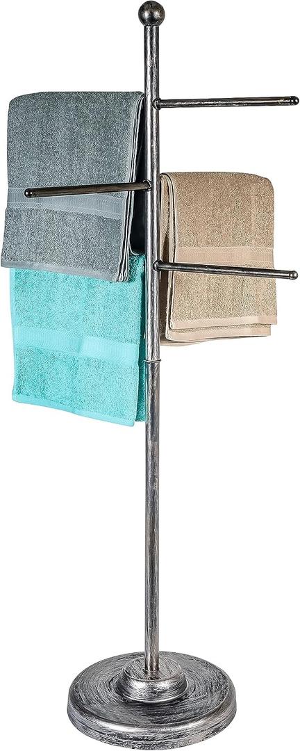 Trademark Innovations 50" Towel Rack for Pool and Spa (Brushed Nickel)