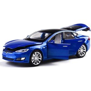 Toy Car Model S Alloy Model Cars Pull Back Vehicles 1/32 Scale Car Toys for Toddlers Kids (Blue)
