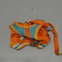 JSXD Cat Harness,Leash and Collar Set,Escape Proof Kitten Vest Harness for Walking,Easy Control Night Safe Pet Harness with Reflective Strap and Bell for Kitten,Fit for Puppy,Rabbit (Medium (Pack of 1), Orange/Blue)