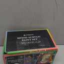 40 PCS Classic & Glow in the Dark Acrylic Paint Set with 12 Brushes, 2 Knives & Palette, 24 Colors Art Craft Paint for Beginners, Halloween Pumpkin Canvas Ceramic Rock Painting Kit (2 Fl Oz (Pack of 24))